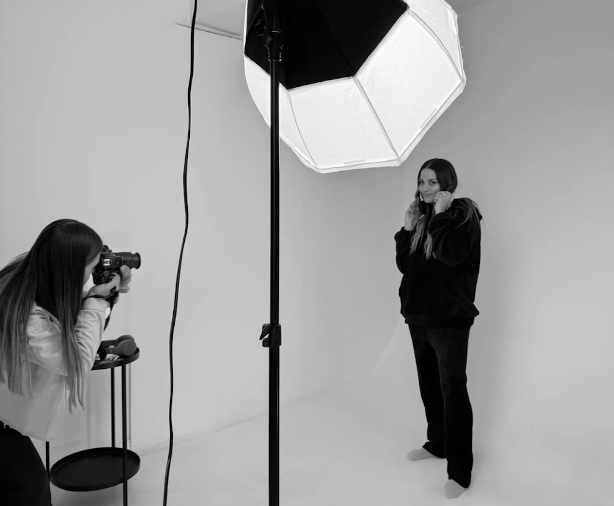 Studio photography setup